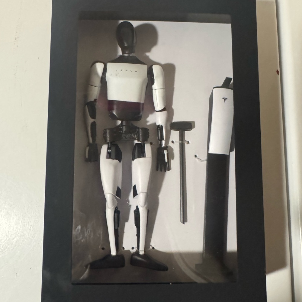 Tesla Action Figure - Black and White